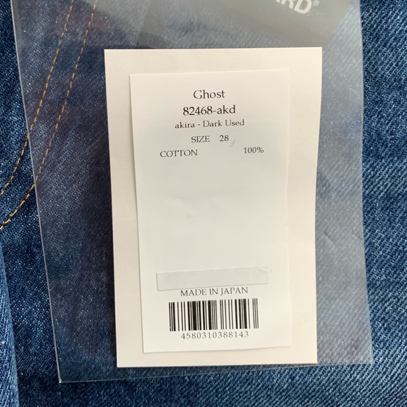 NWT Red Card Ghost Straight Leg Dark Wash Jean - size 28 - Picture 5 of 5